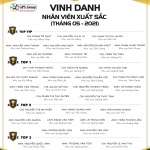 VINH DANH NHÂN VIÊN XUẤT SẮC (THÁNG 05/2021)
